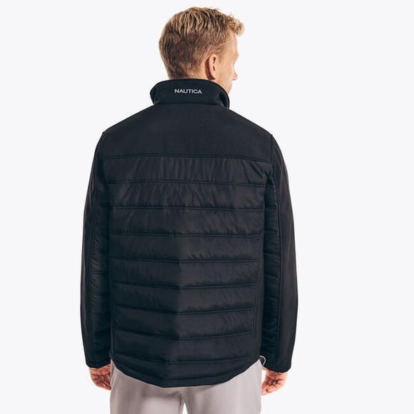 Náutica Mixed-Media Jacket in Color Navy Size L - Picture 5 of 10